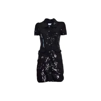 Self-portrait Sequin Embellished Mini Dress