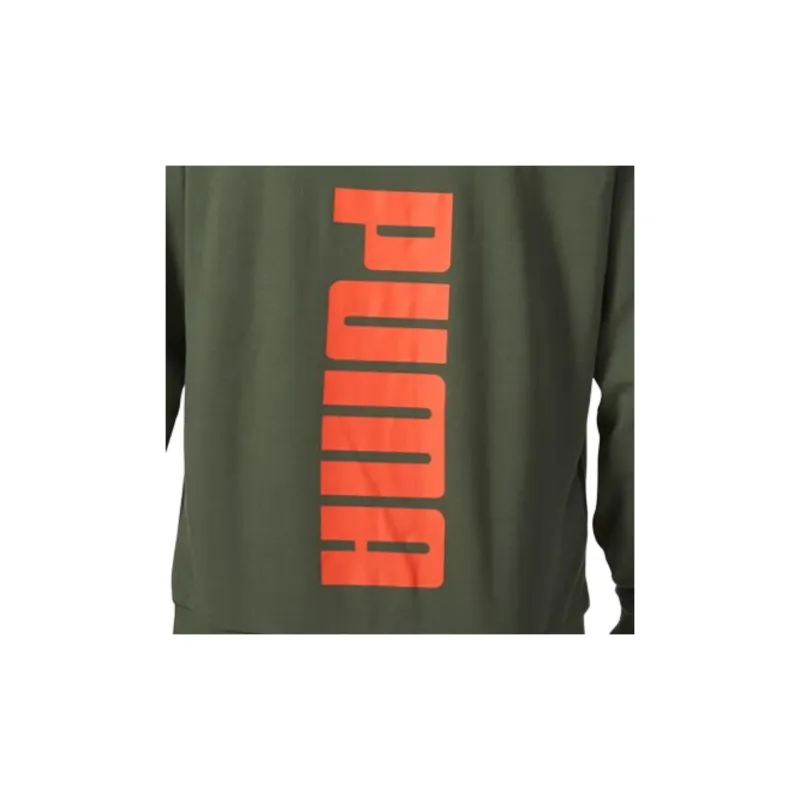 PUMA Sweatshirt Unisex Olive Green-3