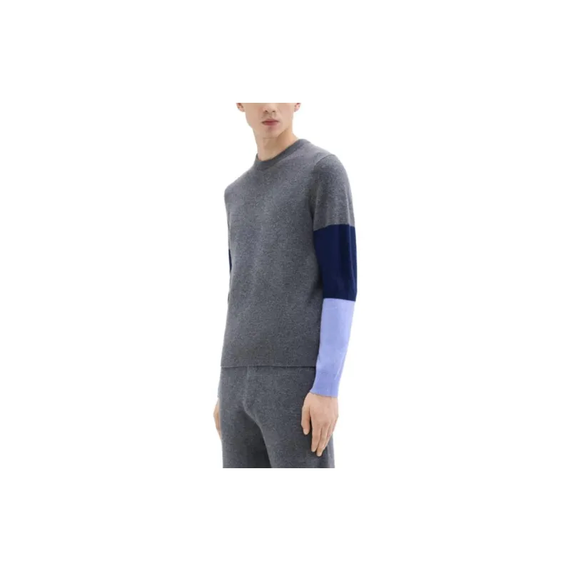 THEORY Sweater Men's Graphite Gray Mixed Color-3
