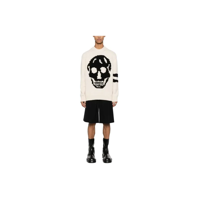 Alexander McQueen Skull Intarsia Knit Jumper-1