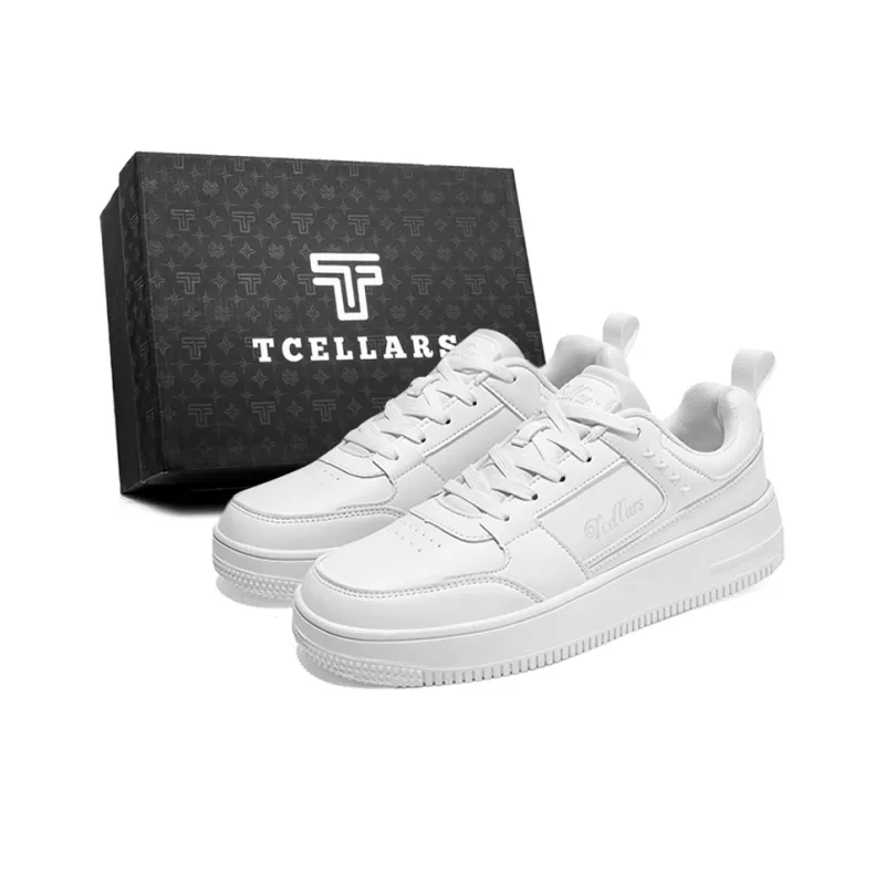 TCELLARS Abrasion Resistant, Balance, Lightweight, Height Increasing Low Top Skateboard Shoes Unisex Exclusive Box-0