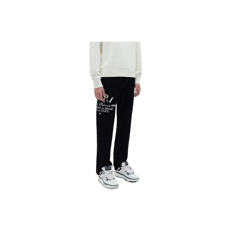 AMIRI Logo appliqué Straight leg Jeans-2