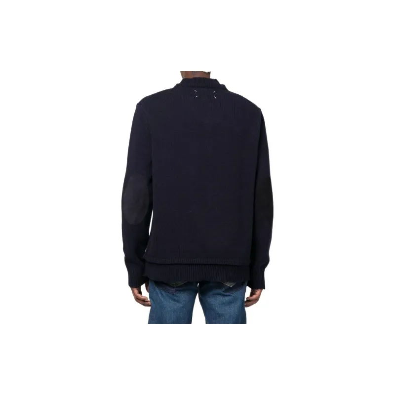 Maison Margiela Sweaters Unisex Navy Blue-3