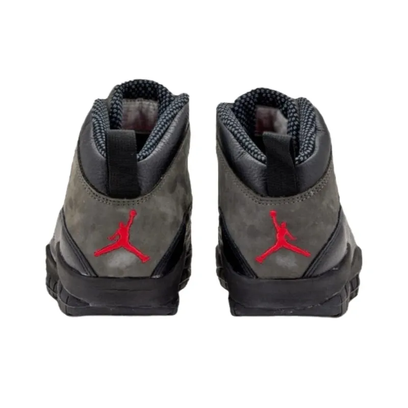 Jordan Air Jordan 10 Anti-Slip Wear-Resistant Mid-Top Vintage Basketball Shoes Unisex Gray-2