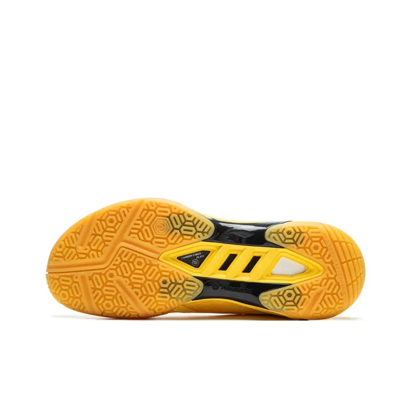 LiNing Anti Slip Wear Resistant Low Top Badminton Shoes Unisex Radiant Yellow-6