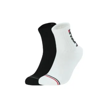 FILA ORIGINALE Mid Calf Socks Men's 2 Pack White/Black