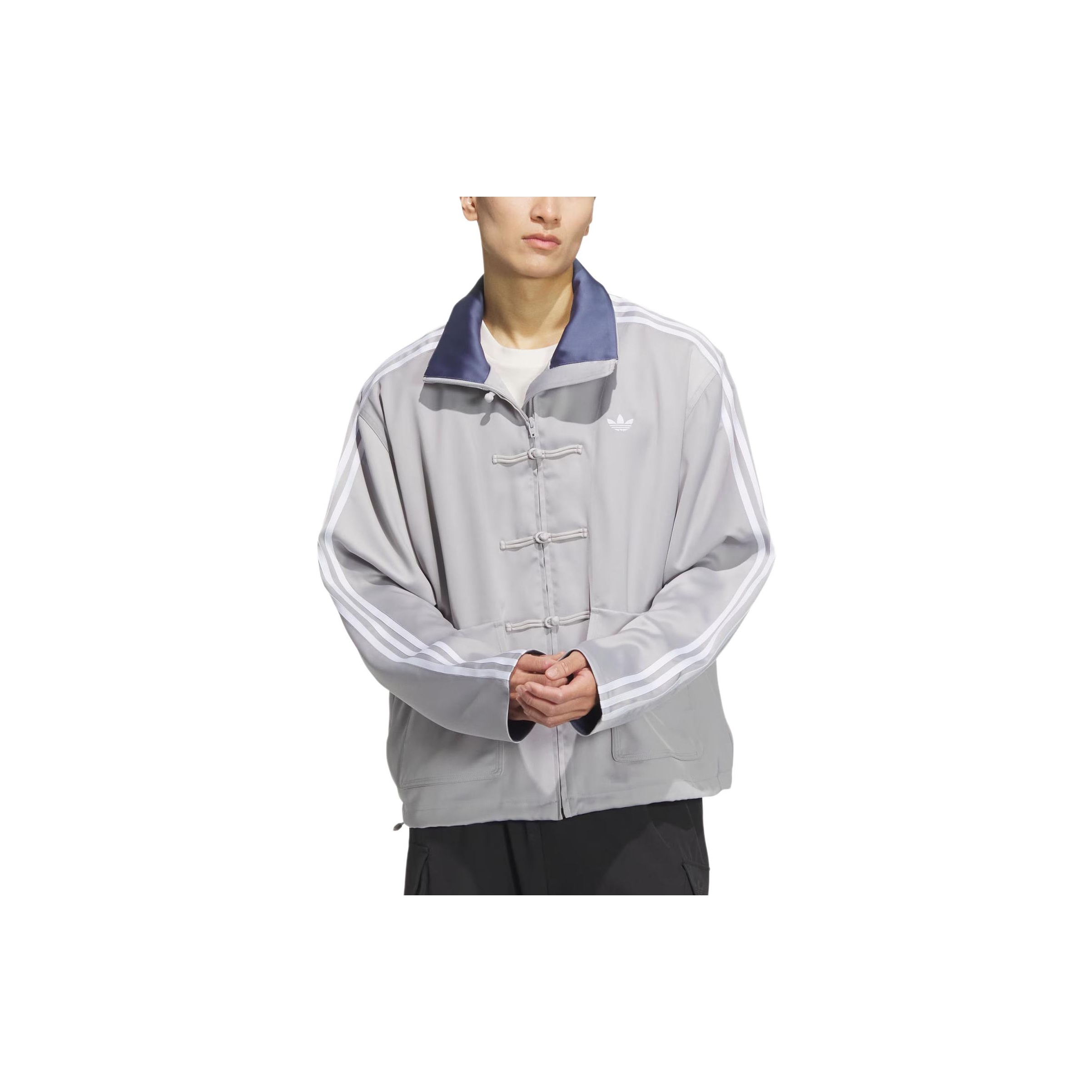 Adidas Originals CN TT SATIN Jackets Coats Unisex Light Gray