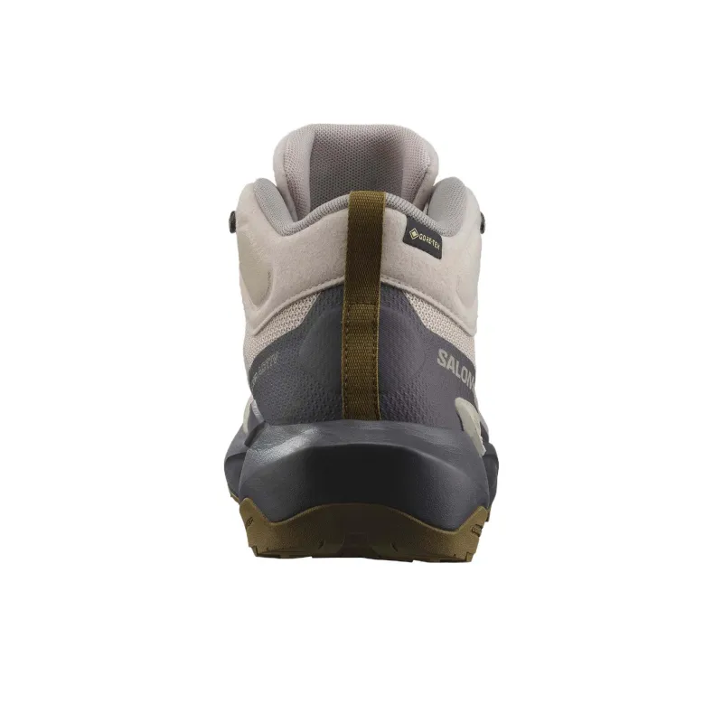 SALOMON Elixir Anti Slip Wear Resistant Mid Top Trekking Shoes Women's Gray Black-4