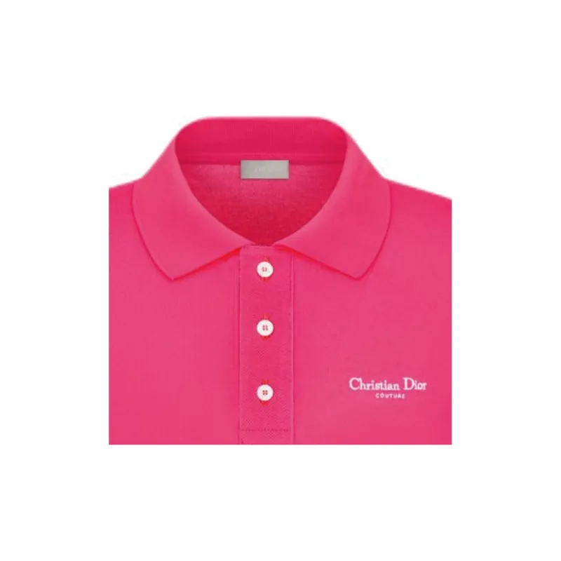 DIOR Logo Embroidered Short Sleeved Polo Shirt-2