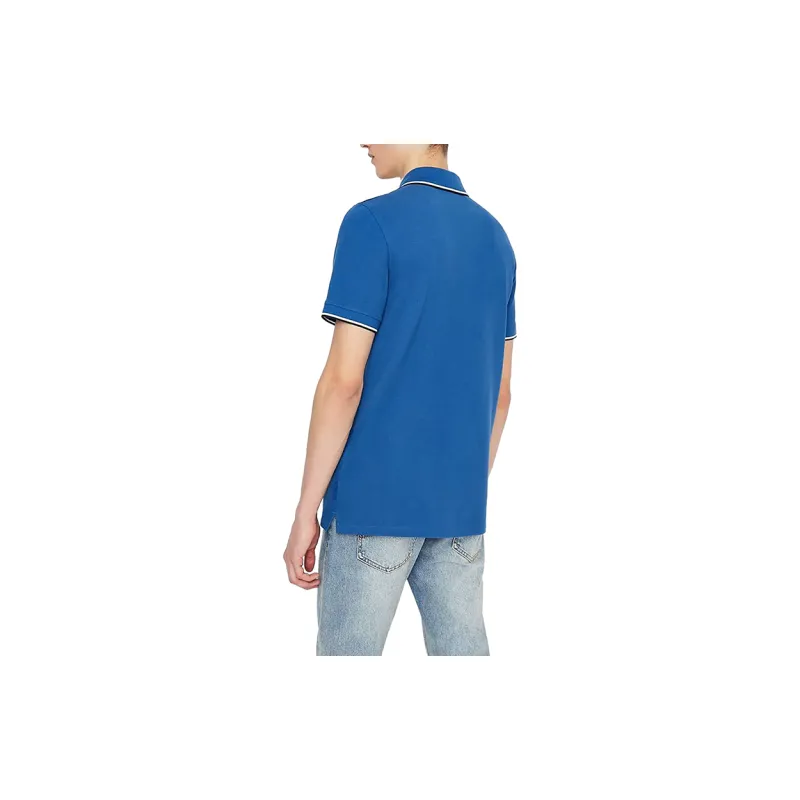ARMANI EXCHANGE Polo Shirts Men Indigo-2