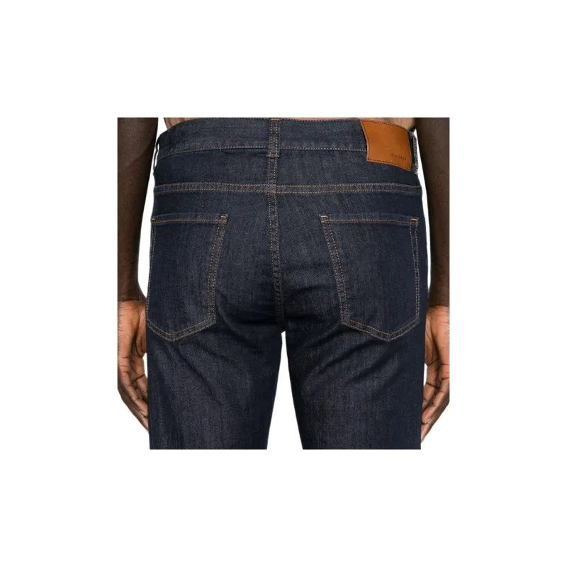 Canali Slim cut Denim Pants-4