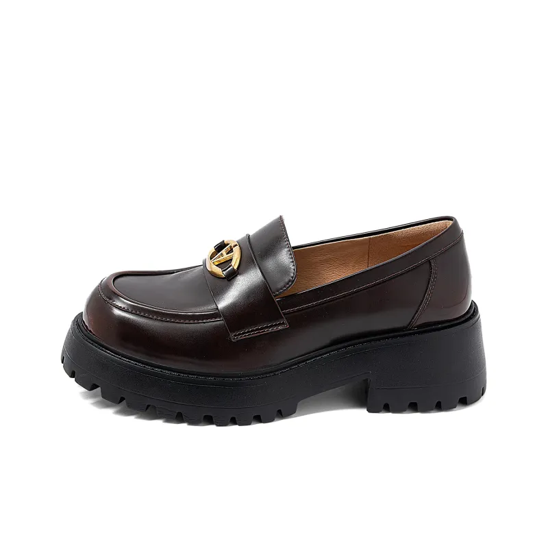 COMELY Loafers Women's Black/Coffee-1