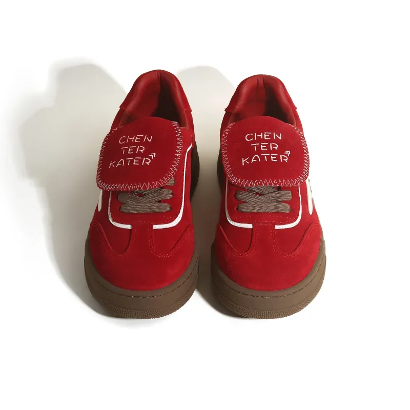 CHENTER KATER Anti-Slip And Wear-Resistant Breathable Low-Top Skateboard Shoes Women's-10