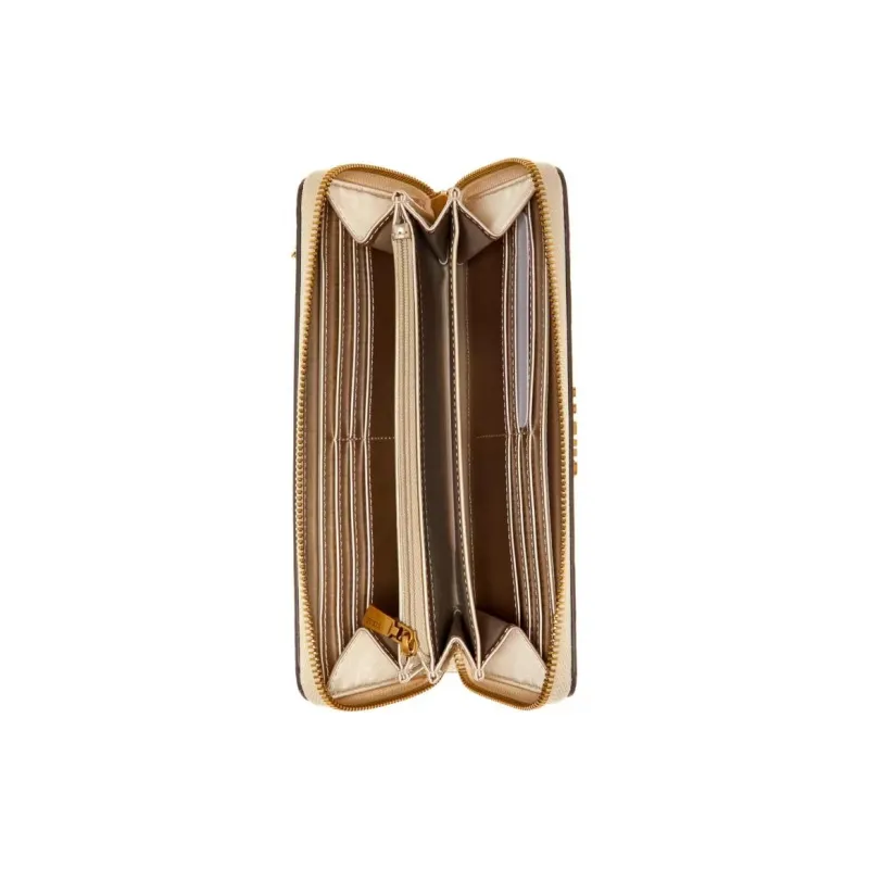 GUESS Artificial Leather Wallet Regular Women's Beige-3