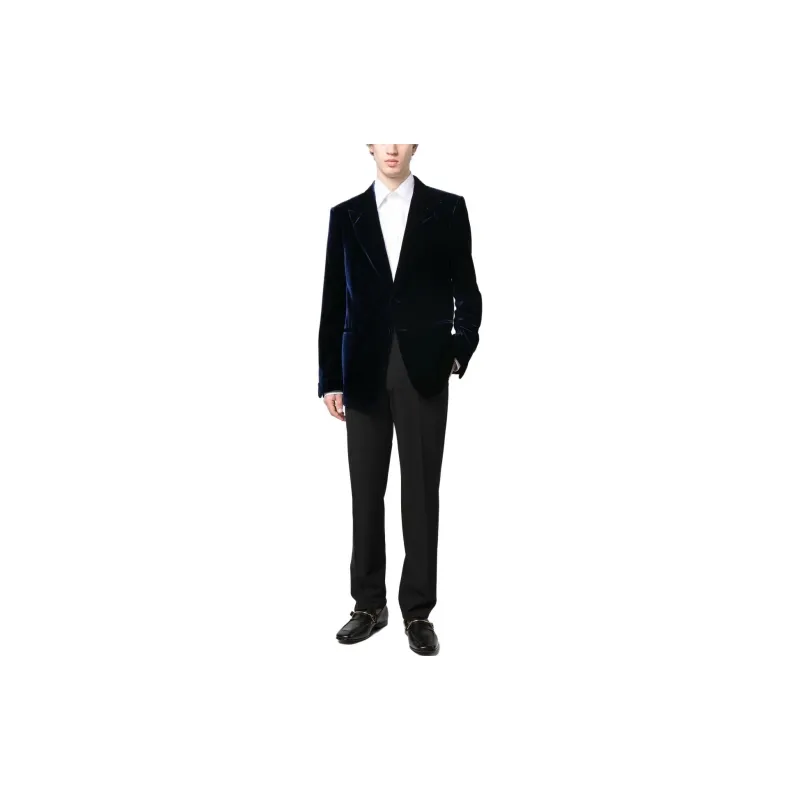 TOM FORD Single breasted Velvet Blazer-2