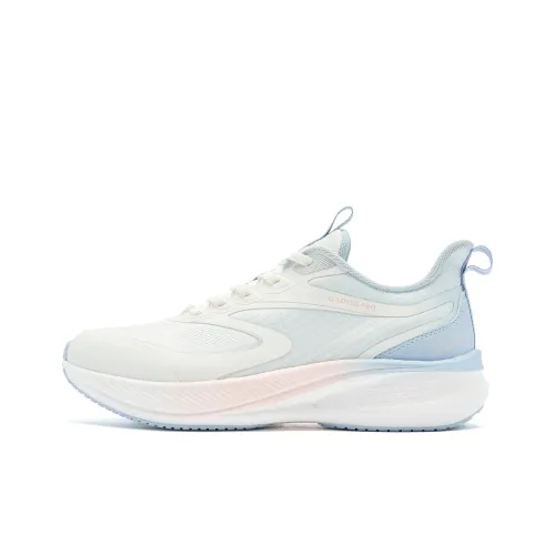 QIAODAN Rapid LITE Running Shoes Women's Low-Top Ivory/Rain Blue