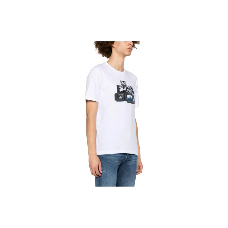 HUGO BOSS Graphic Printed Crewneck T Shirt-2