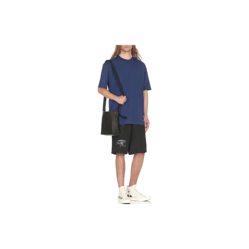 COMME DES GARCONS SHIRT Logo Printed Crewneck T Shirt-1