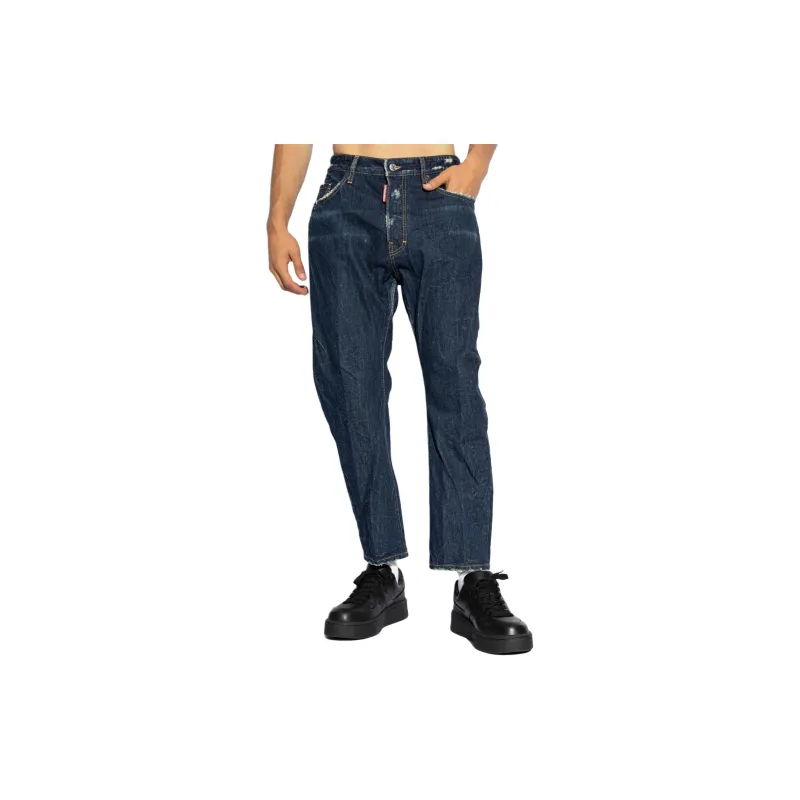 DSQUARED 2 Distressed Straight Leg Jeans-3