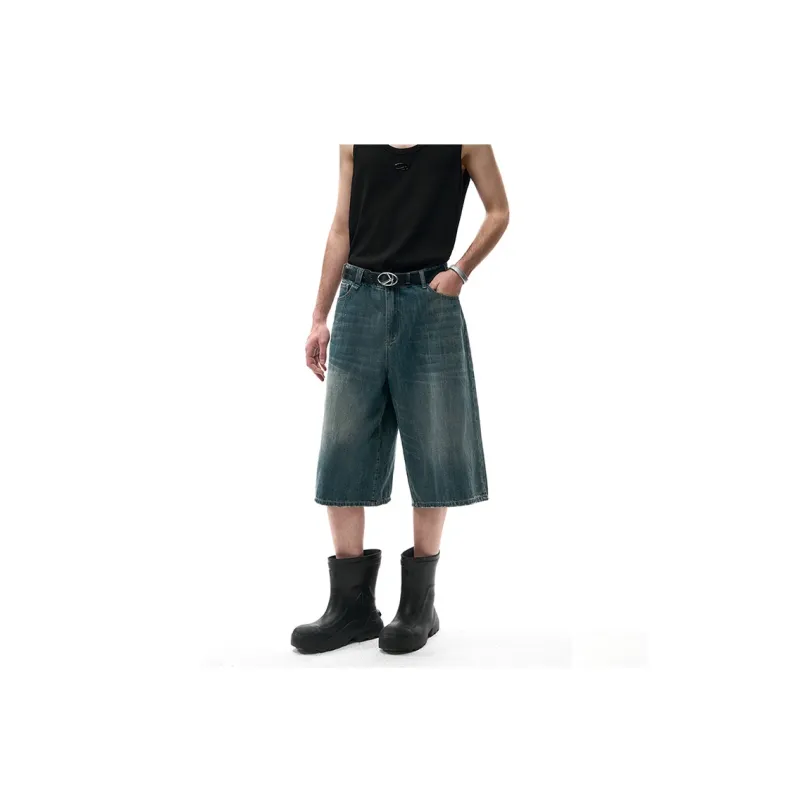 IMXS Denim Shorts Men Blue-2