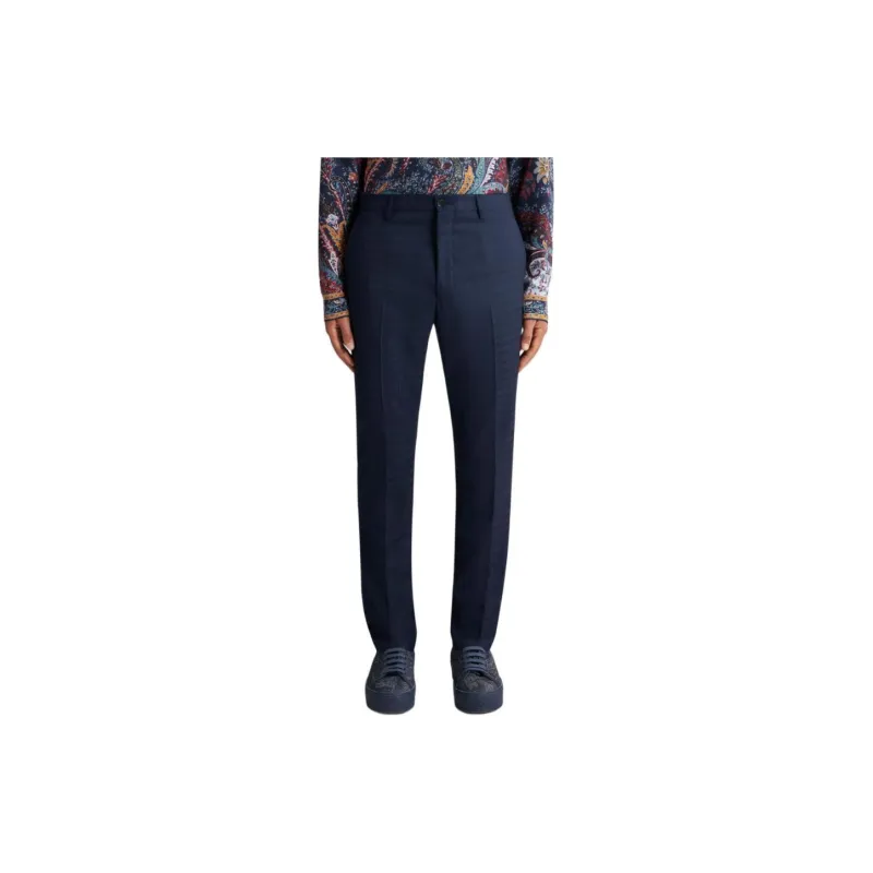 ETRO Jacquard Pressed Crease Trousers-2