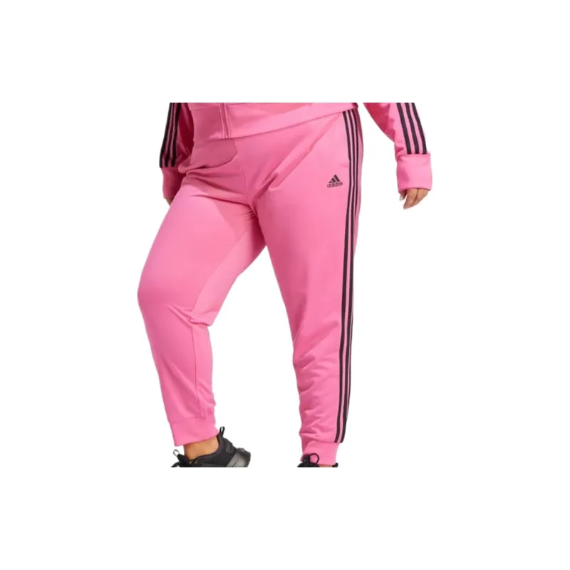 Adidas ESSENTIALS WARM-UP SLIM TAPERED Athletic Trousers Women's Pulsating Magenta-1