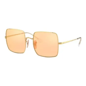 RayBan Subject To Official Website Square Sunglasses Unisex Gold