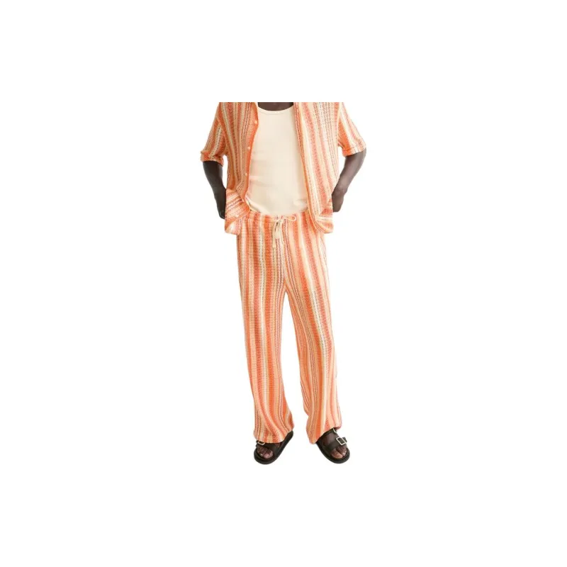 ZARA Casual Pants Men Orange-2