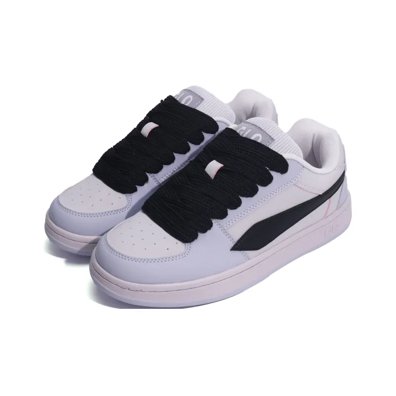 GLO BULL Skateboard Shoes Women's Low Top Pink Purple Black-2