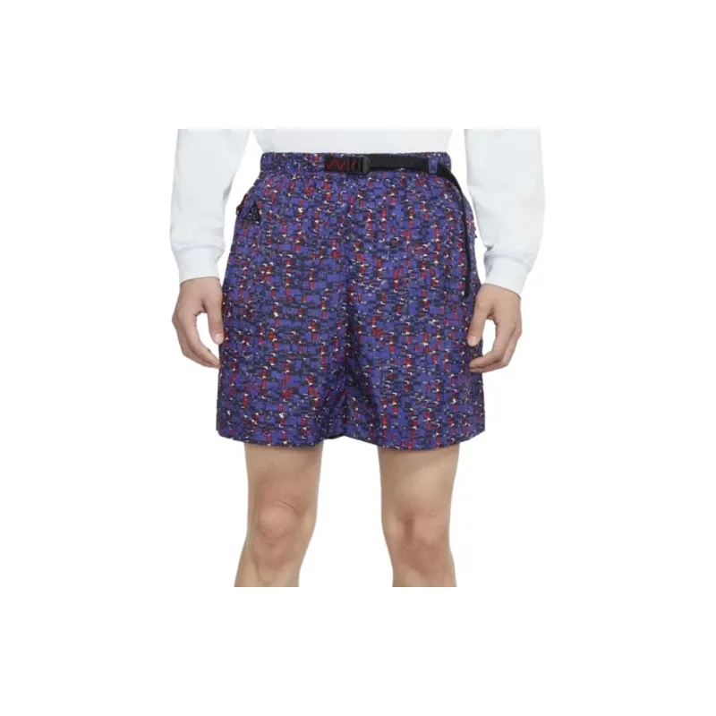 Nike ACG Casual Shorts Men's Blue Red-2
