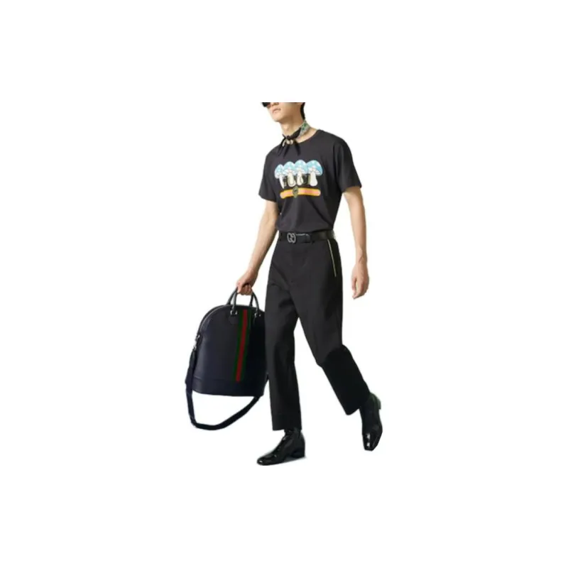 GUCCI Cotton Jersey T shirt With Print-5