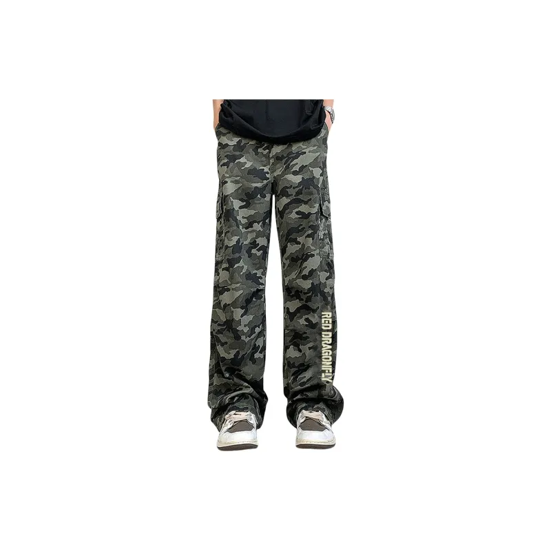 RED DRAGONFLY Cargo Pants Unisex Forest Green-2