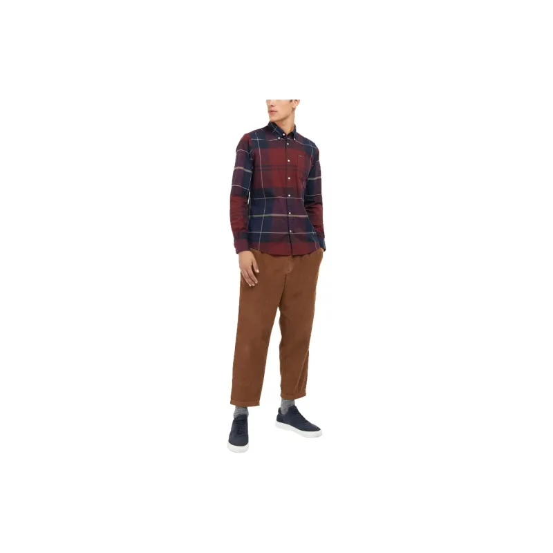 BARBOUR Shirts Men Red-2