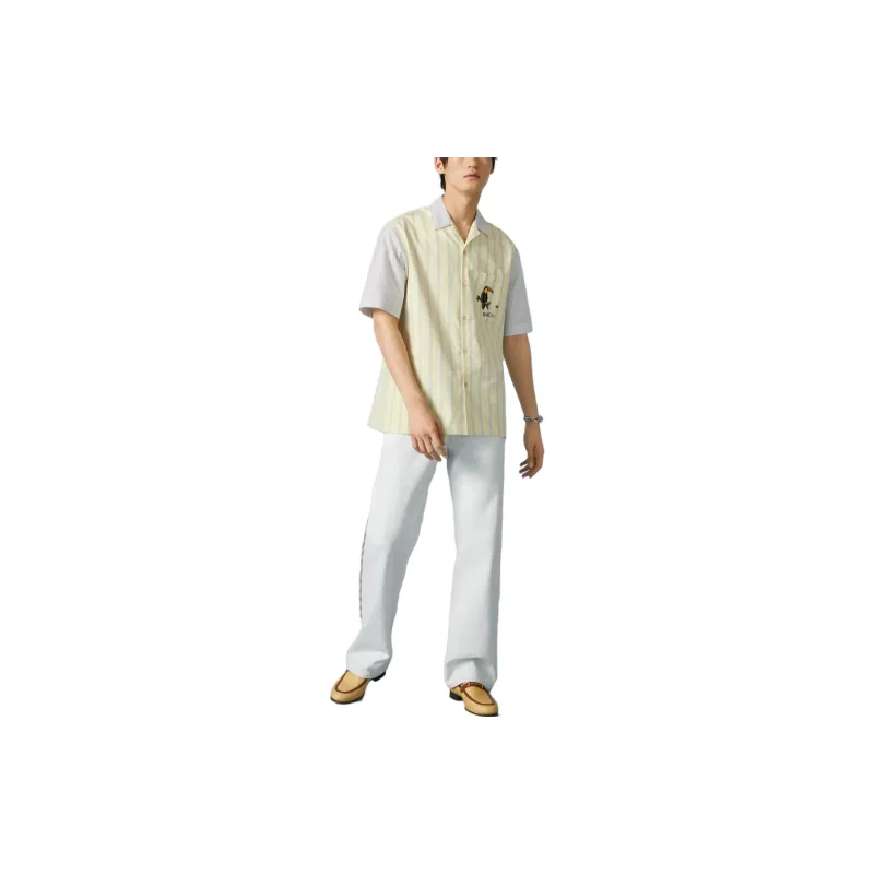 GUCCI Shirts Men Yellow-1
