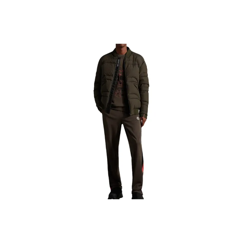 Moncler FW22 Knitted Sweatpants Men's Green-2