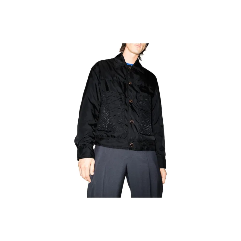 VERSACE Jackets Men Black-3