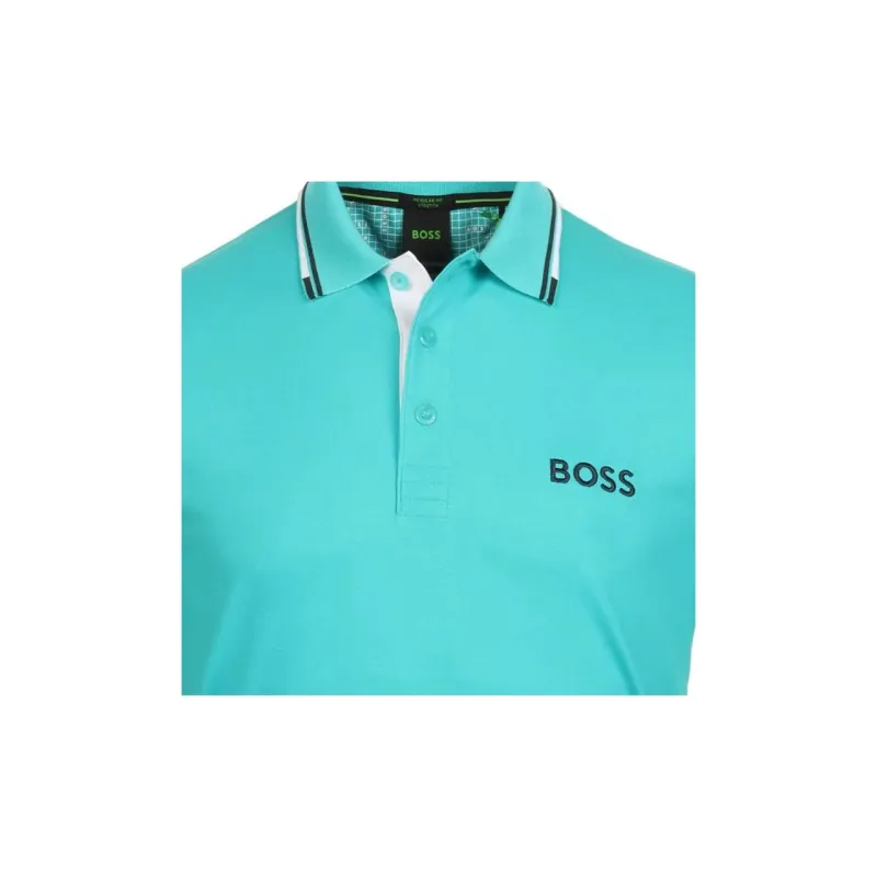 HUGO BOSS Polo Shirt Men's Turquoise-3