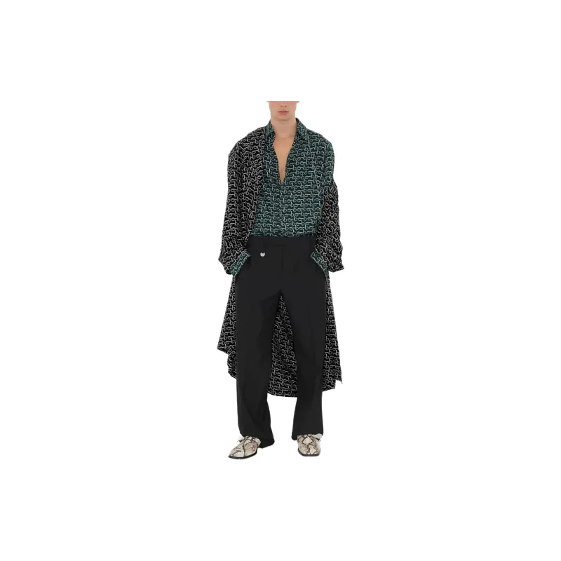 Burberry B Printed Silk Shirt-4