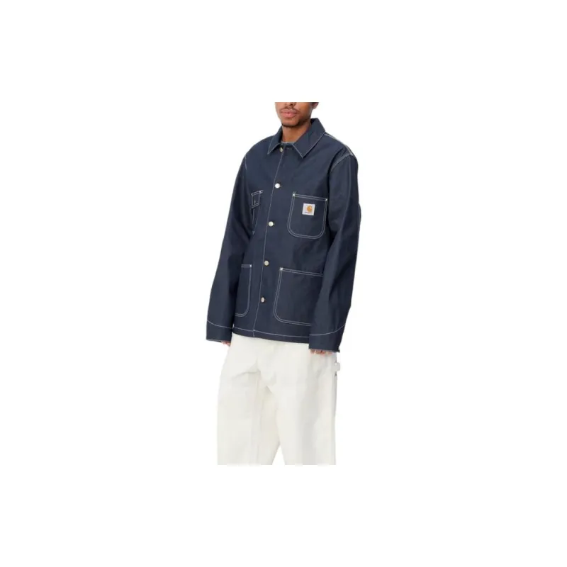 Carhartt WIP OG Chore Coat Spring Jackets Coats Men's Blue-3