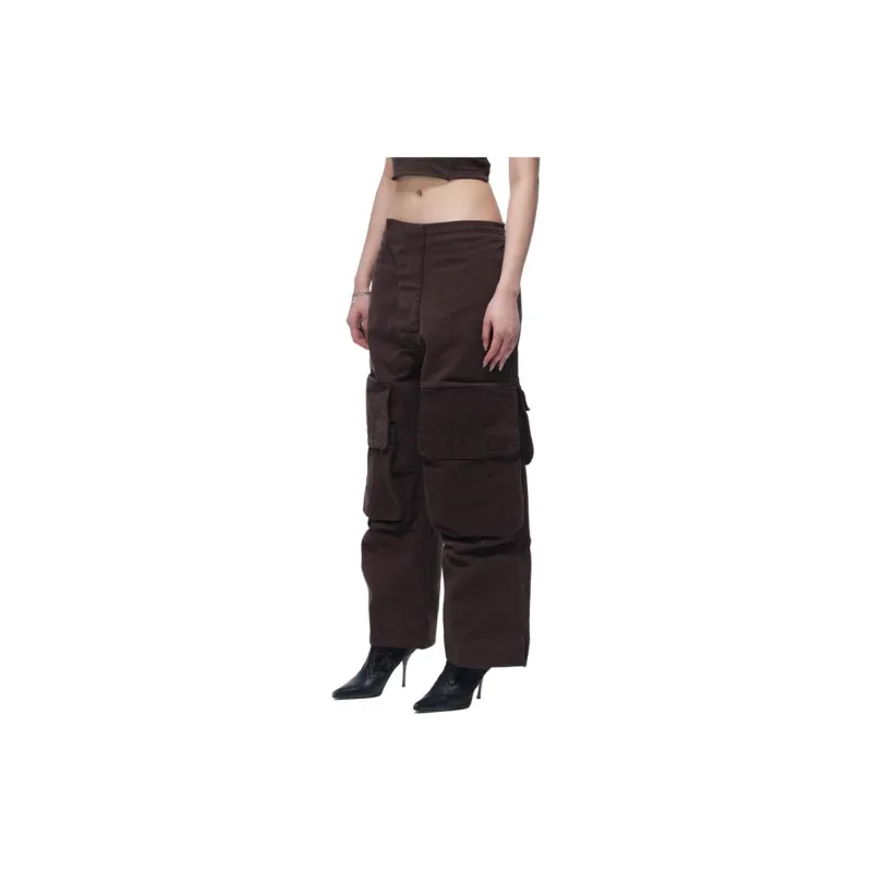 GREG ROSS Casual Pants Unisex Red Brown-3