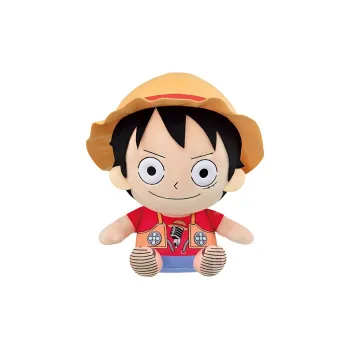 BANPRESTO Monkey D. Luffy One Piece Glass Factory Dolls Plush Doll 30cm High