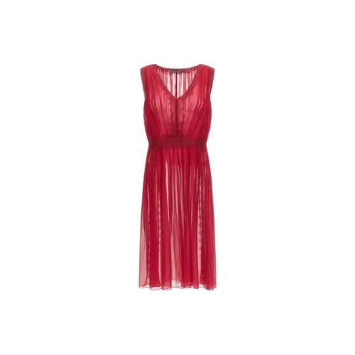 ALBERTA FERRETTI Sleeveless Dresses Women's Dark Red