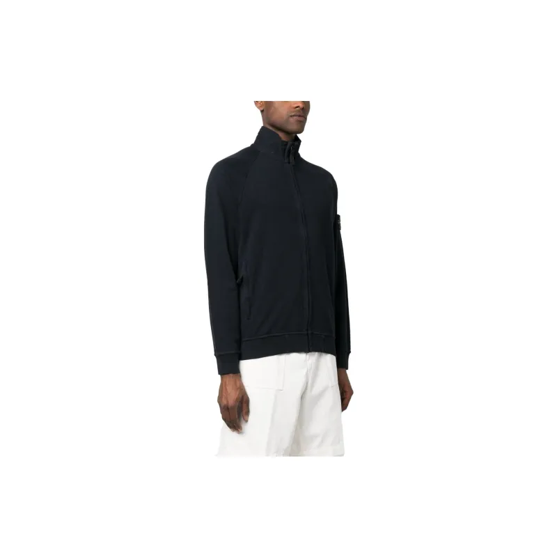 STONE ISLAND Compass Patch Zipped Sweatshirt-1