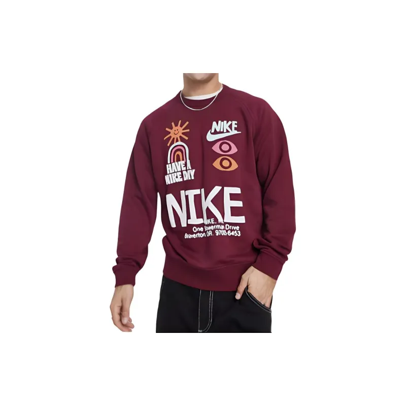 Nike Sportswear Sweatshirt Men's Brick Red-2