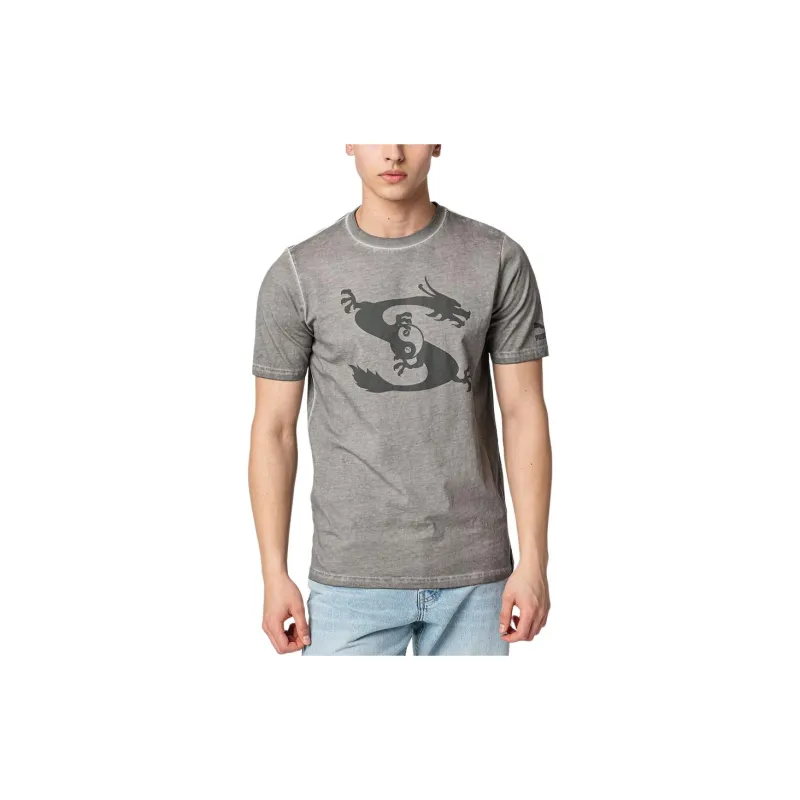 PUMA x Staple Washed T-Shirt Unisex Charcoal Gray-3