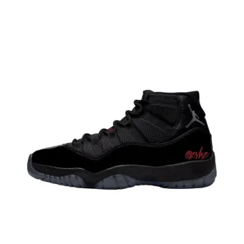 Jordan Air Jordan 11 Anti Slip Wear Resistant High Top Vintage Basketball Shoes Men's Black