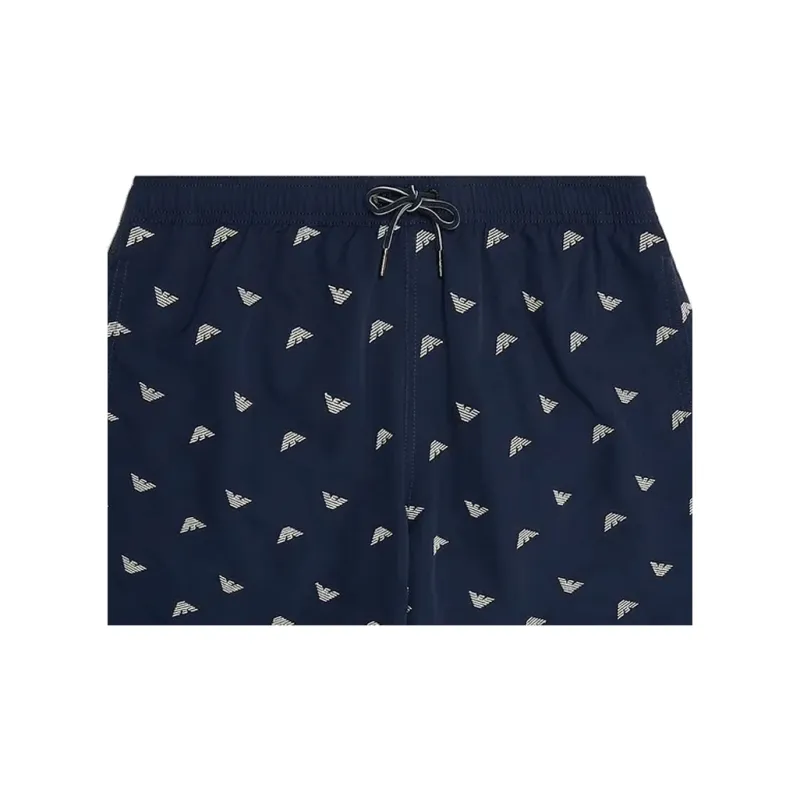 EMPORIO ARMANI Logo embroidered Swim Shorts-4