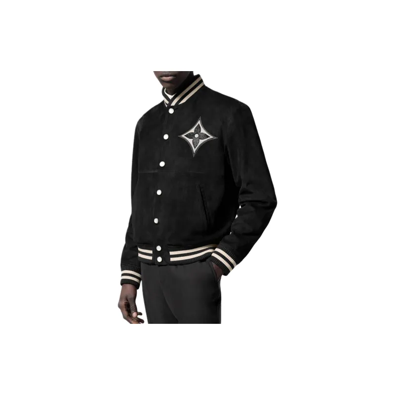 Lv Embellished Lambskin Bomber Blouson-2