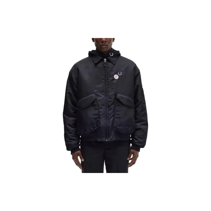 Raf Simons X FRED PERRY FRED PERRY X Raf Simons Co-brand Jackets Men Black-2