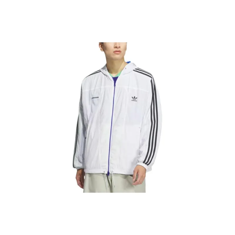 Adidas Originals x YESEYESEE Jackets Coats Men's White-4